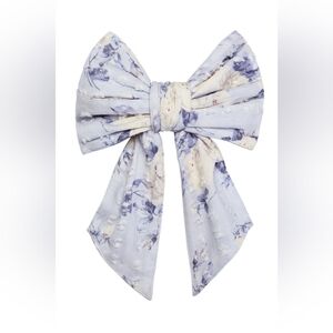 Love Shack Fancy Elisiette Hair Barrette, whisper blue